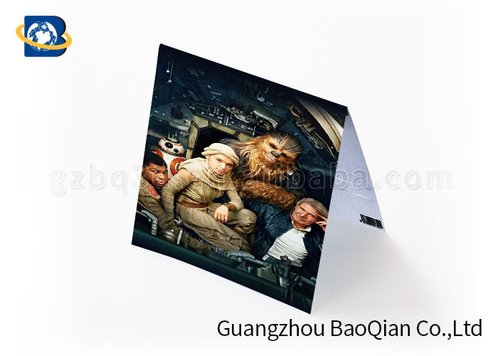 Gift Lenticular Greeting Cards Beautiful Picture 4 Color 3D UV Printing
